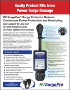RVSurgePro product sheet easily protects power surge damage