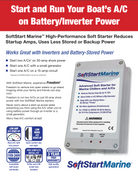 SoftStartMarine Product sheet run boat A/c on battery/inverter power